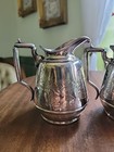 Simpson Hall Miller   Co Sugar Bowl  Milk  Creamer Quadruple Silver Plate- Nice 