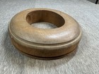Antique Wood Hat Block Millinery Hatters Brim Mold Form 2 7 8 X 7 1 8 Display A