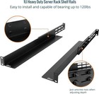 1u Universal Rack Mount Rails  4-post Server Rack Shelf Rail W  20 9 -32  Depth