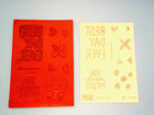 Stampin  Up    best Day Ever  9 Piece Cling Rubber Stamp Set - Retired