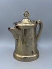 Antique 19th C Victorian Columbian Quadruple Plate Silver Water Pitcher Jug 11  