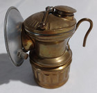  2  Antique Vintage Auto Lite Miners Carbide Lamps Copper brass Universal Lamp