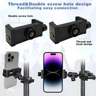 Mic Stand Phone Holder  360   Adjustable Smartphone Clip For Microphone Stand  Co