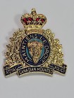 Royal Canadian Mounted Police Crest Lapel Pin Gold Color