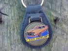 Amc Amx Javelin Gold Leather Key Fob American Motors Stunning Key Holder Nos 