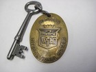 Vintage Anchorage-westward Hotel Skeleton Key   Brass Fob 267  Anchorage Alaska