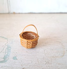 Artist Signed Wm Dollhouse Miniature 1 12 Basket 1 25 