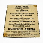 1949 Chicago Aurora Wrestling Ephemera Lot Overton Arena Tickets Ad Clipping