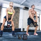 Kettlebell Set 4 Piece Concrete Kettle Bells 5lb 10lb 15lb 20lb For Home Gym