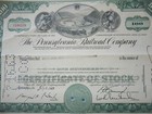 Pennsylvania Railroad Company 1960 s Green Stock Certificate 100 Shares