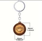 Wooden Ouija Board Planchette Keychain     Gothic Boho Spirit Board Charm Gift