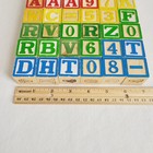 Lot Of 36 Assorted Wooden Alphabet Blocks - Approximately 1-1 8 