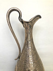 Antique C 1875 English  London Engraved Sterling Silver Water Pitcher 728 Grams 