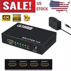 4k 1080p Hdmi Splitter 1 In 4 Out 1x4 Amplifier Hd Multi Display Distributor