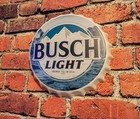 Busch Light Beer Metal Sign   14    Mancave Garage Bar Mancave Christmas Gift