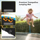 Costway Replacement Trampoline Mat Fits 16ft Frame W 108 V-hooks Using 7  Spring
