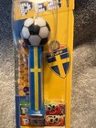 Swedish Soccer Ball Pez On Blue Stem With Yellow Cross Moc