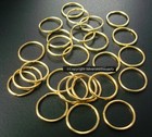 25 Giant Open Jump Rings Gold Plated 12mmx1mm 18ga Attach Charms Fpj101