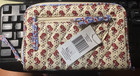 Vera Bradley Premium Cotton Medium Bifold Wallet  Rachel Ditsy Pttn  71 Retail