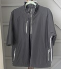 Zero Restriction Tour Men 1 2 Sleeve Goretex Golf Windbreaker Black Large