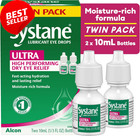 Ultra Lubricant Eye Drops  Artificial Tears For Dry Eye  Twin Pack  10-ml Each