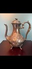 Antique Victorian Repousse Silverplate Tea coffee Pot With Lid  1900-1940