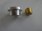 Aluminum Bung Drain Plug W brass Plug Pontoon Boat Vessel Gas Tank Oil Tank