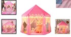 Play Tent Princess Castle For Girls  55x53 Playhouse W  Star Lights