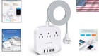 High-speed Charging Power Strip - 3 Outlets   4 Usb Ports  Non Surge Protector