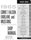 1965 Ford Comet  Falcon  Fairlane  Mustang Shop Manual