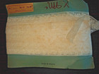 Antique Vintage Lace Lot 31 Yards Insertion roses original Made In France Card