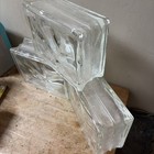 Vintage Retired Architectural Glass Block Rectangle Ice Cube Brick Wavy Lot Of 3