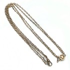 Victorian Gold Filled Gf Watch Slide Chain Seed Pearls Opal Garnet Atq Necklace