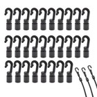 30 Pack Bungee Cord Hooks 1 4  Elastic Shock Cords Ends Hook For Bungee