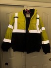 Safety Jacket Ansi isea 107-2010 Hi-vis Reflective J2021 M Yellow black