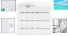100  Cotton Bath Towel Set  4 Pc - Soft  Absorbent   Elegant 27x54 