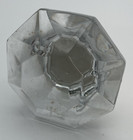 Vintage Glass Bottle Stopper Only Faceted Replacement Decanter Cruet 3 5  Clear