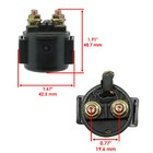 Caltric Starter Solenoid Relay Switch For Honda Pioneer 1000 Sxs1000 2016-2023