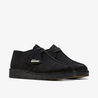  26178476  Mens Clarks Desert Trek  black Suede 