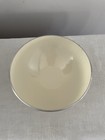 Emalox Norway Aluminum Metal Enameled Bowl Ivory Cream Original Sticker 5 75   