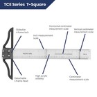 Pacific Arc 30 Inch T Square  Traditional Acrylic Graduated In Inch And Metric  