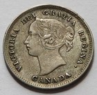 1893 Canada 5 Cents Silver Coin Xf  Canadian 5c