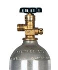 New 2 5 Lb  Aluminum Co2 Cylinder Tank With Cga320 Valve Dot Stamped Tc Approved