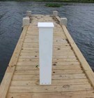 Marine Water   Electric Flush Mount Pedestal 36 h X 7 w X 7 d - Dock Boat Hose