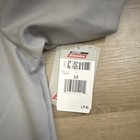 Dickies Men   s Gray 1 4 Zip Short Sleeve Work Shirt Chest Pockets Twill M