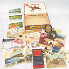 50 Pcsvtg Estate Junk Drawer Lot Miniatures Pins Photos Adverts Cigar Box 1 8lb   