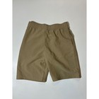 New Balance Athletic Shorts Boys 7 Tan Excellent Elastic Waist Logo Pockets