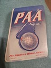 Us Vintage Pan-american Airlines Paa Luggage Sticker Mint Original 