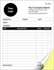 Custom 2-part Ncr Wrap Around Invoice Book  250 White yellow Sets  5 Books 