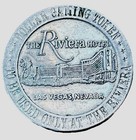 Dollar Gaming Token Riviera Hotel Las Vegas 1966 F Vintage Collectible Rare